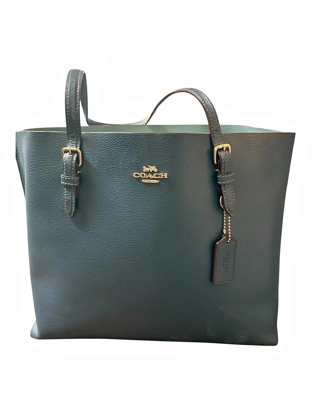 Coach Market Tote 58849 Teal Green